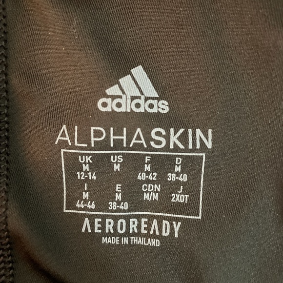 Adidas Black mid waist full length leggings - Picture 2 of 3